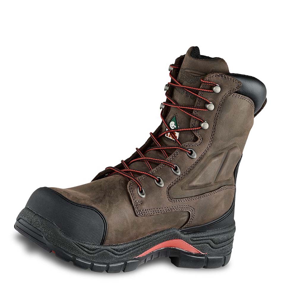 Red Wing King Toe® ADC 8-inch Insulated, Waterproof CSA Men's Safety Boots Olive | ZA 322EBC